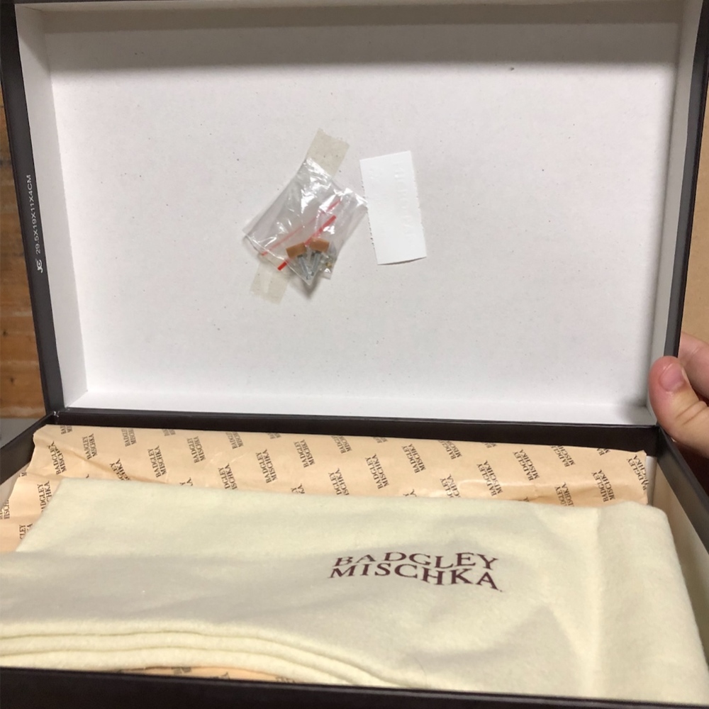 Badgley Mischka Rose Blush Satin Crystal-Strap Stilettos - Picture 8 of 8